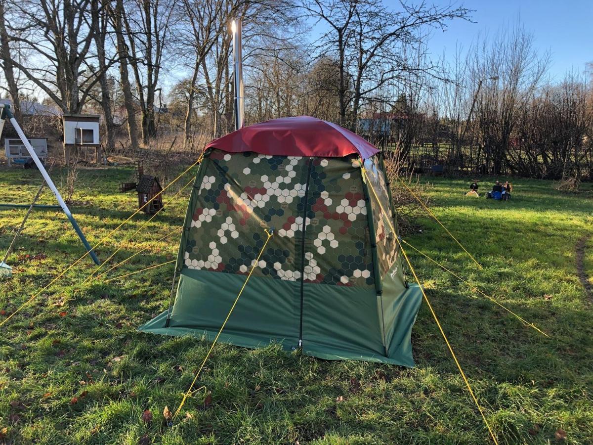 Mysig husvagn Hotell Romakloster Exteriör bild